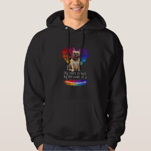 Mijn hart ligt bij de poten van een Franse hond Hoodie