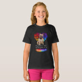 Mijn hart ligt bij de poten van een Franse hond T-shirt (Voorkant volledig)