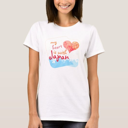 Mijn hart ligt bij Japan T-shirt (Voorkant)