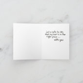 Mijn hart ligt bij je briefkaart (Binnen)