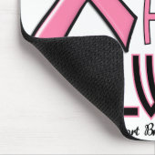 Mijn hart ligt bij mijn zuster BREAST CANCER Muismat (Hoek)