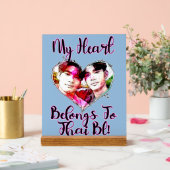 Mijn hart ligt bij Thai BL Acryl Bord (Huwelijk)