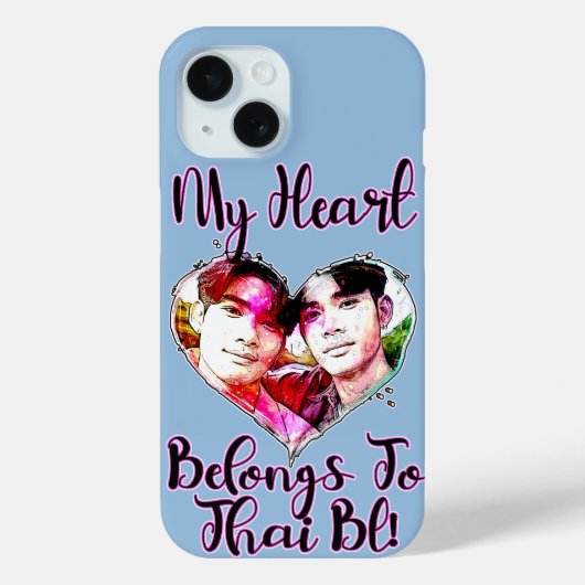 Mijn hart ligt bij Thai BL Case-Mate iPhone Case (Achterkant)