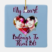 Mijn hart ligt bij Thai BL Keramisch Ornament (Achterkant)