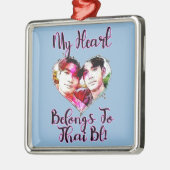 Mijn hart ligt bij Thai BL Metalen Ornament (Links)