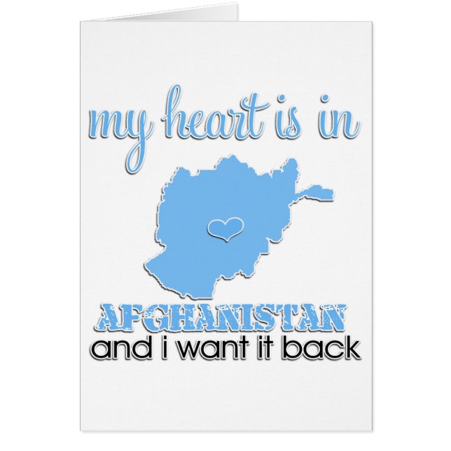 Mijn hart ligt in Afghanistan (Voorkant)