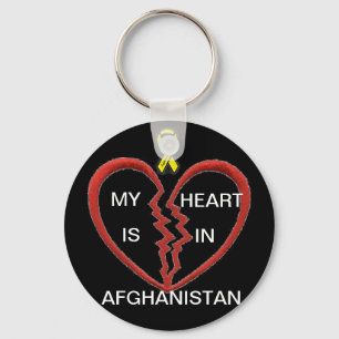 Mijn hart ligt in Afghanistan Sleutelhanger