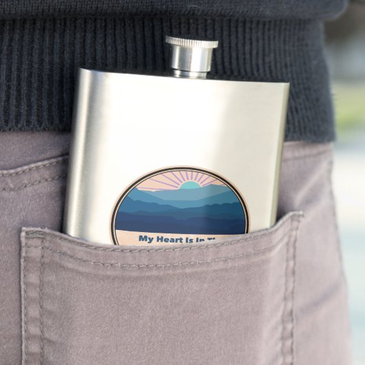 Mijn hart ligt in de bergen flacon (Voorbeeld)