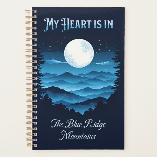 Mijn hart ligt in de Blue Ridge Mountains - Planne Planner (Voorkant)