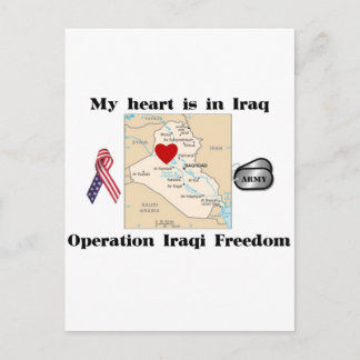 Mijn hart ligt in Irak Briefkaart
