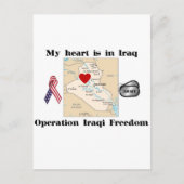 Mijn hart ligt in Irak Briefkaart (Voorkant)