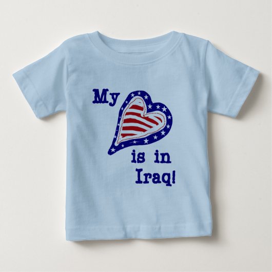 Mijn hart ligt in Irak Tshirts en geschenken (Voorkant)