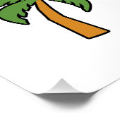 Mijn hart ligt in Jamaica Perfect Poster (Hoek)