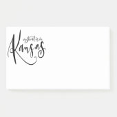 Mijn hart ligt in Kansas Jumbo Post Post-it® Notes (Voorkant)