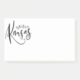 Mijn hart ligt in Kansas Jumbo Post Post-it® Notes