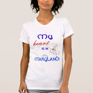 Mijn hart ligt in Maryland T-shirt