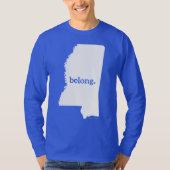 Mijn hart ligt in Mississippi, State Pride T-shirt (Voorkant)