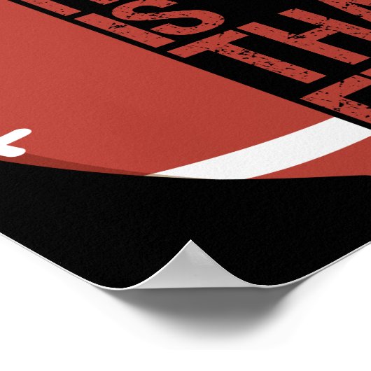 Mijn hart ligt op dat Field American Football Love Poster (Hoek)