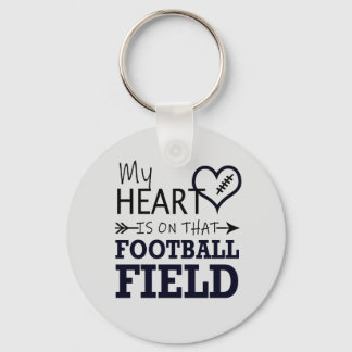 Mijn hart ligt op dat Football terrein Sleutelhanger