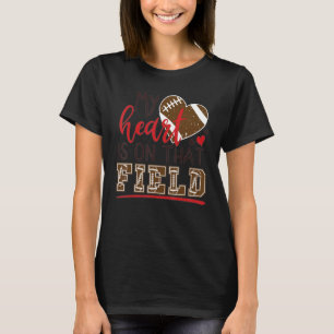 Mijn hart ligt op dat Football van mama. T-shirt