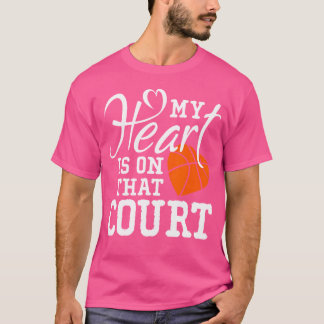 Mijn hart ligt op dat plekbal. t-shirt