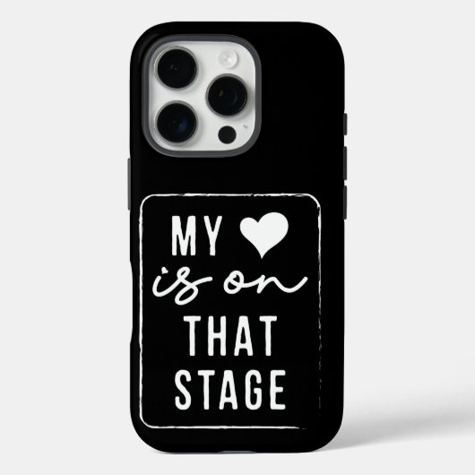 Mijn hart ligt op dat podium Dans mama  Retro Case-Mate iPhone Case (Achterkant)