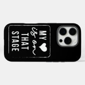 Mijn hart ligt op dat podium Dans mama  Retro Case-Mate iPhone Case (Achterkant (horizontaal))