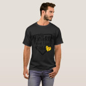Mijn hart ligt op dat veld softbal moeder Schattig T-shirt (Voorkant volledig)