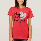 Mijn hart ligt op dat veld... t-shirt (Voorkant)