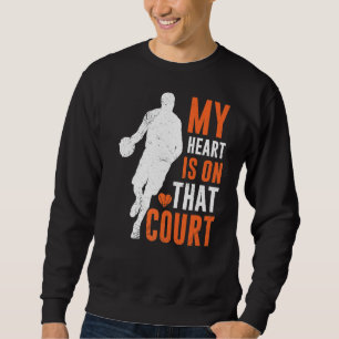 Mijn hart ligt op die basketbalspeler voor mij. trui