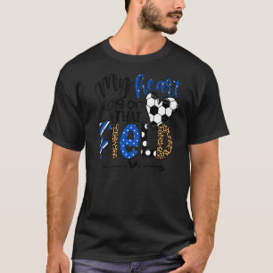 Mijn hart ligt op die veldluipaarsspeeldag t-shirt