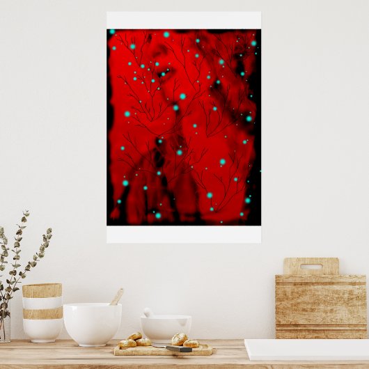 Mijn hart ligt poster (Keuken)