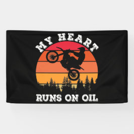 Mijn hart loopt op de Vintage van de olievuile bik Spandoek