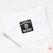 Mijn hart loskoppelen | Aanbestedingsofferte voor Vierkante Sticker (Envelop)