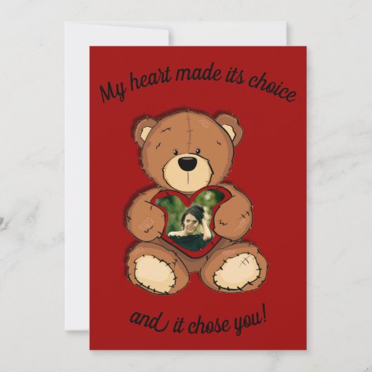 Mijn hart maakte zijn keuze, feestdagenkaart (Voorkant)