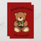 Mijn hart maakte zijn keuze, feestdagenkaart (Voorkant / Achterkant)