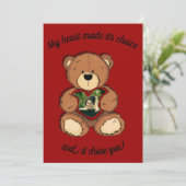 Mijn hart maakte zijn keuze, feestdagenkaart (Staand voorkant)