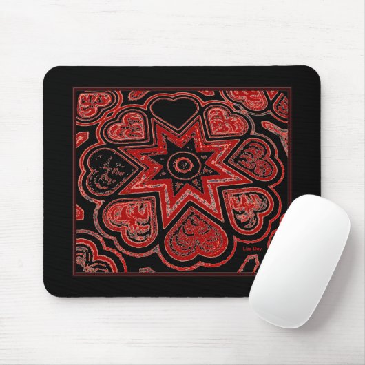'Mijn hart' Mousepad Muismat (Met muis)