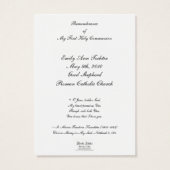 Mijn hart neemt je gebed Kaarten waar Visitekaartjes (Achterkant)