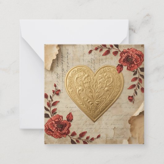 Mijn Hart  Notitiekaartje (Voorkant)