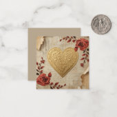 Mijn Hart  Notitiekaartje (Voorkant / Achterkant in situ)