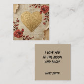 Mijn Hart  Notitiekaartje (Voorkant / Achterkant)