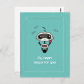 "Mijn hart piept voor jou" verkuilt Briefkaart (Voorkant / Achterkant)