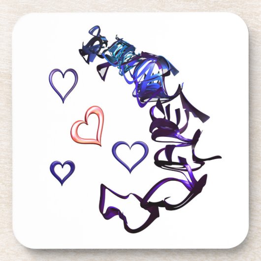 Mijn hart plastic Onderzetters loskoppelen (Voorkant)