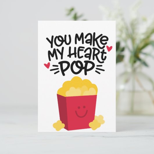 Mijn hart POP Kaart (Staand voorkant)