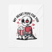 Mijn hart Poppen voor jou - Cosy Love Blanket Fleece Deken (Voorkant)