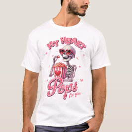 Mijn hart Poppen voor jou" Schattige Popcorn Desig T-shirt