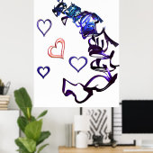 Mijn hart Poster loskoppelen (Thuiskantoor)