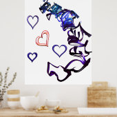 Mijn hart Poster loskoppelen (Keuken)