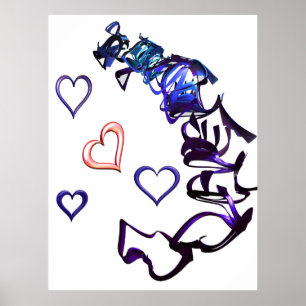 Mijn hart Poster loskoppelen